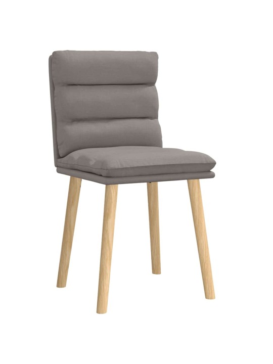 Jídelní židle 2 ks taupe textil