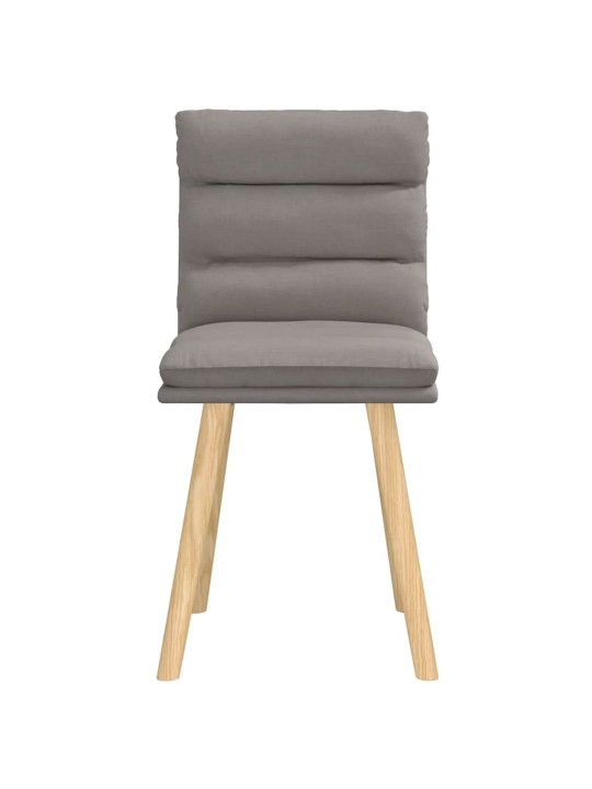 Jídelní židle 2 ks taupe textil