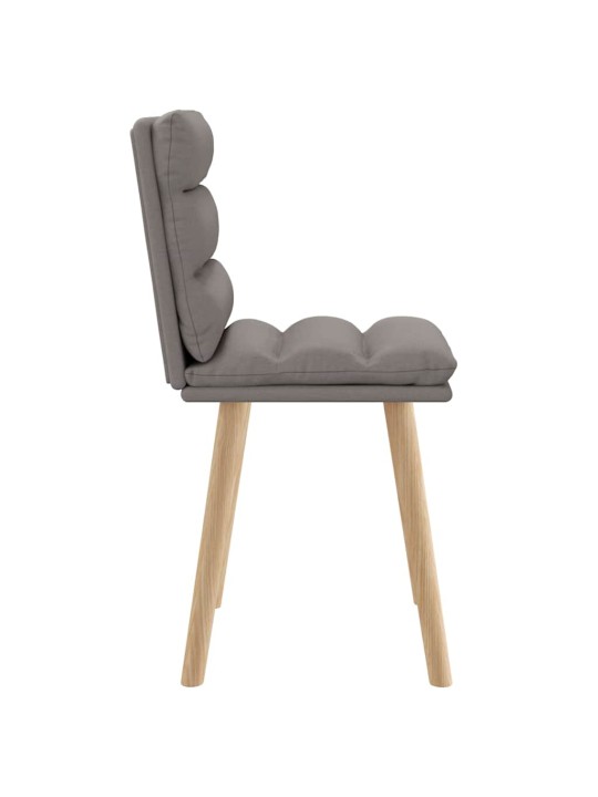 Jídelní židle 2 ks taupe textil