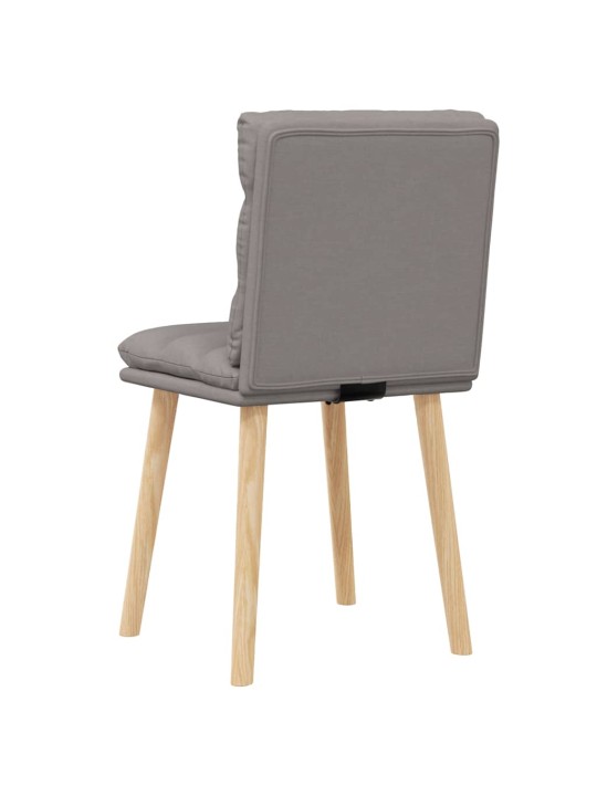 Jídelní židle 2 ks taupe textil