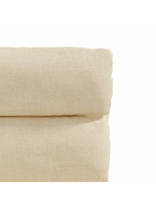 Jídelní židle 2 ks krémové textil