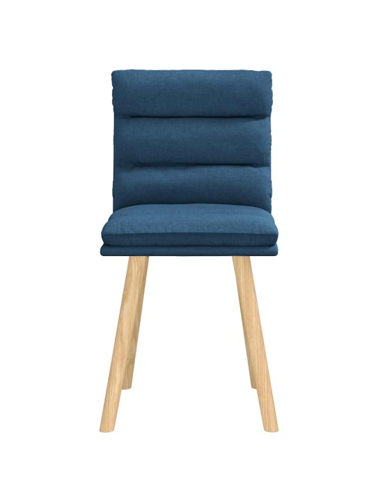 Jídelní židle 2 ks modré textil