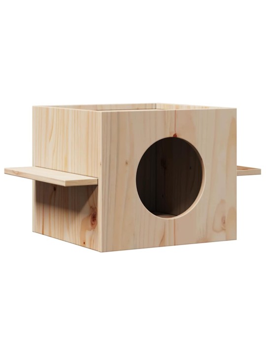 Kočičí domeček 51x35x30 cm masivní borové dřevo