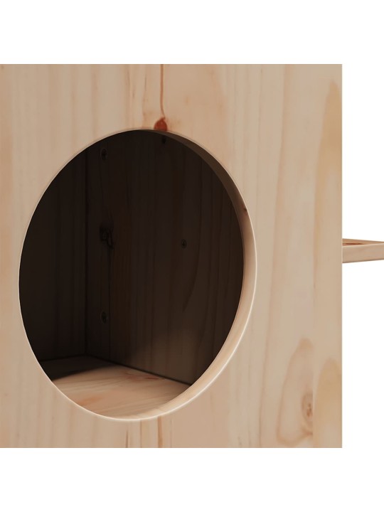 Kočičí domeček 51x35x30 cm masivní borové dřevo