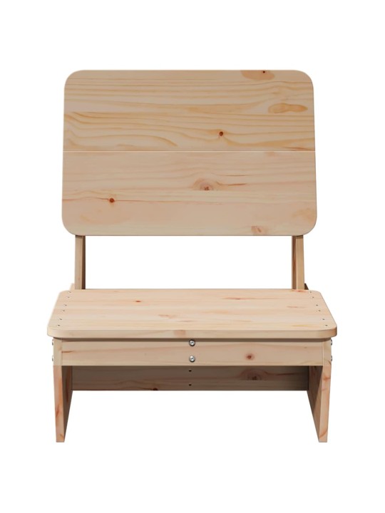 Zahradní židle 2 ks 60x64x70,5 cm masivní borové dřevo