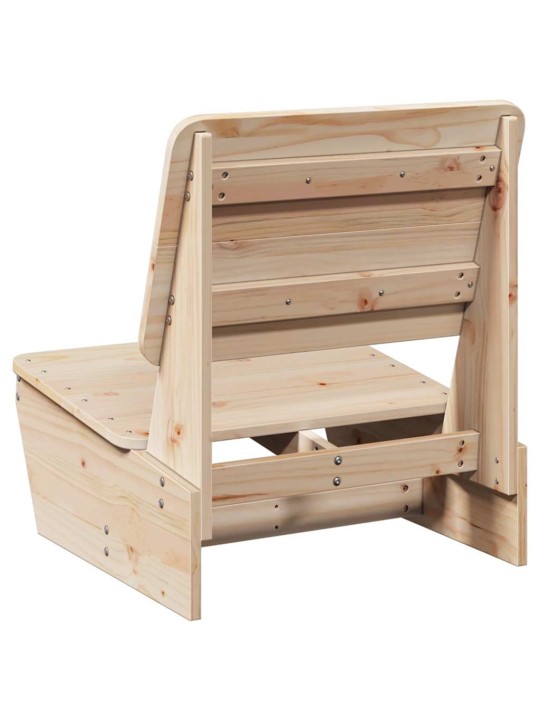 Zahradní židle 2 ks 60x64x70,5 cm masivní borové dřevo