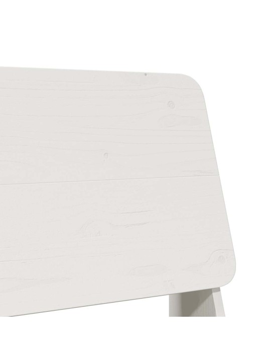 Zahradní židle 2 ks bílé 60x64x70,5 cm masivní borové dřevo