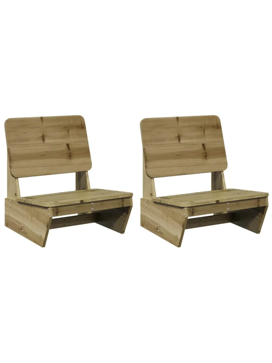 Vidaxl zahradní židle 2 ks 60x64x70,5 cm impregnované borové dřevo