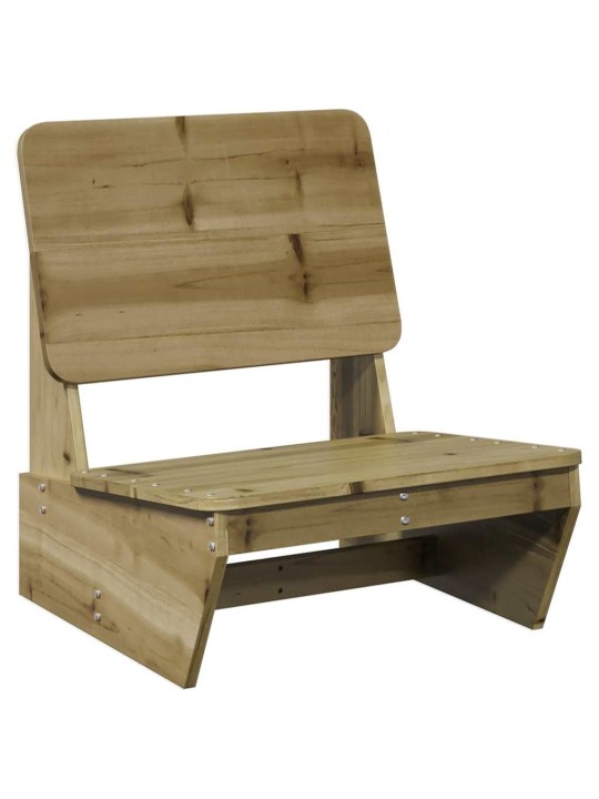 Vidaxl zahradní židle 2 ks 60x64x70,5 cm impregnované borové dřevo