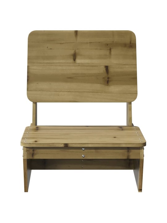 Vidaxl zahradní židle 2 ks 60x64x70,5 cm impregnované borové dřevo