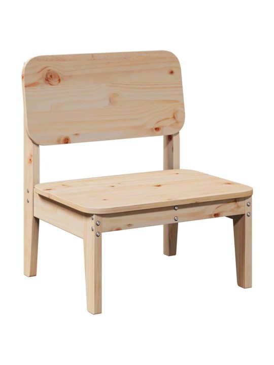Zahradní židle 2 ks 60x52,5x72 cm masivní borové dřevo