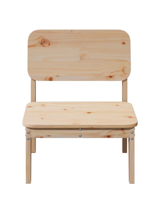 Zahradní židle 2 ks 60x52,5x72 cm masivní borové dřevo