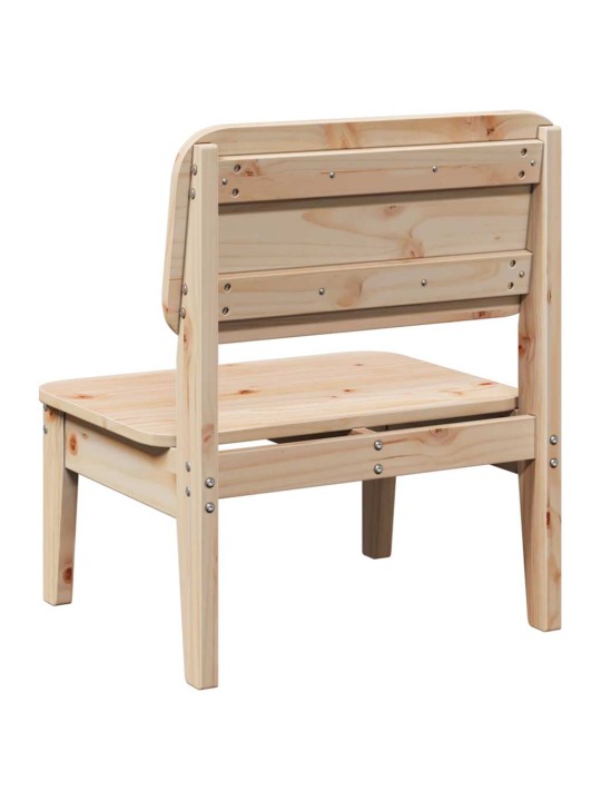Zahradní židle 2 ks 60x52,5x72 cm masivní borové dřevo
