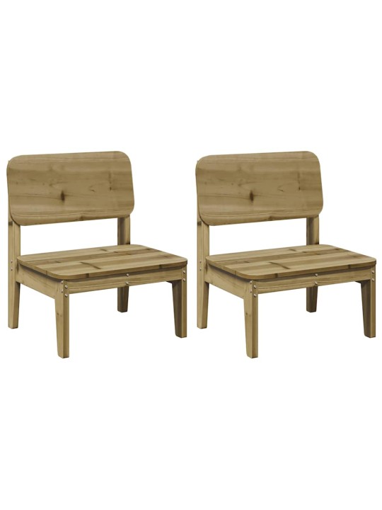Vidaxl zahradní židle 2 ks 60x52,5x72 cm impregnované borové dřevo