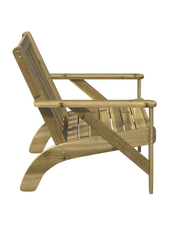 Zahradní židle adirondack 75x77x77 cm impregnovaná borovice