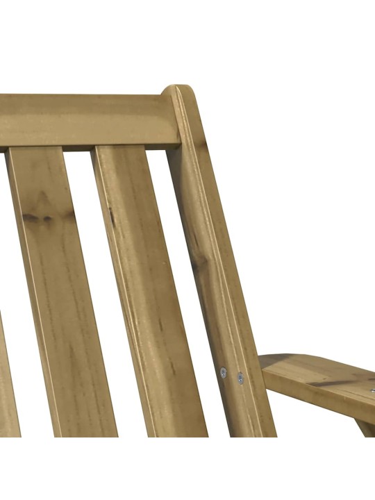 Zahradní židle adirondack 75x77x77 cm impregnovaná borovice
