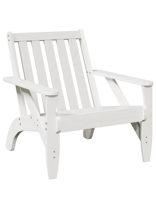Zahradní židle adirondack bílá 2 ks 75x77x77 cm borovice