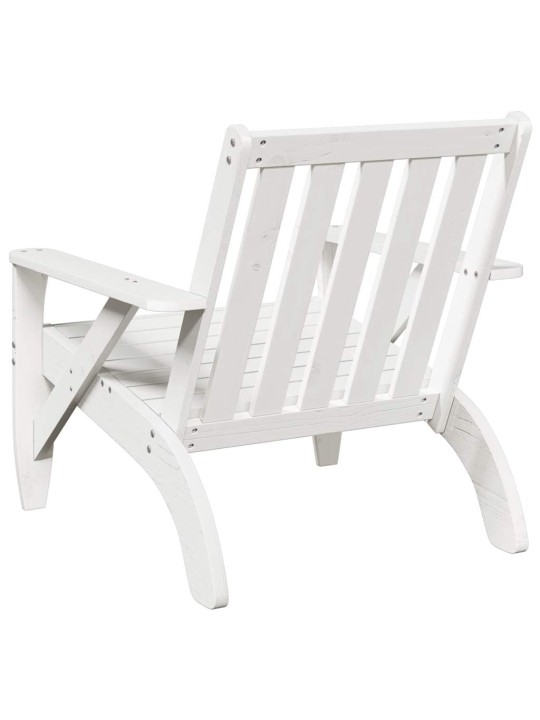 Zahradní židle adirondack bílá 2 ks 75x77x77 cm borovice