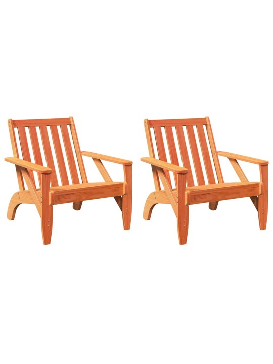 Zahradní židle adirondack voskově hnědé 75x77x77 cm borovice