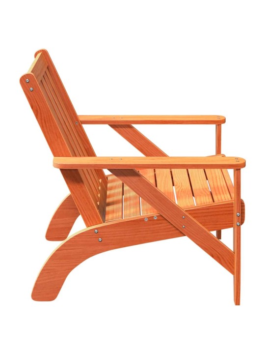 Zahradní židle adirondack voskově hnědé 75x77x77 cm borovice
