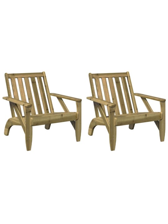 Zahradní židle adirondack 75x77x77 cm impregnovaná borovice