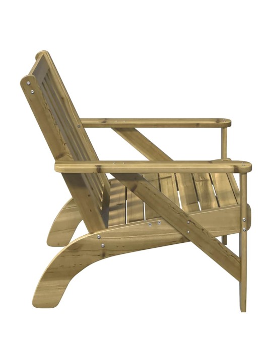 Zahradní židle adirondack 75x77x77 cm impregnovaná borovice