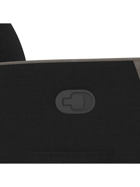 Zvedací polohovací křeslo černé textil