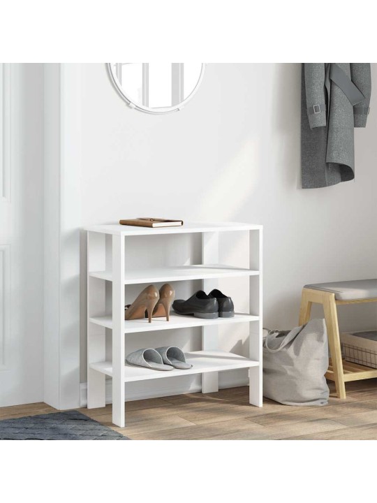 Botník bílý 61x32x70 cm kompozitní dřevo