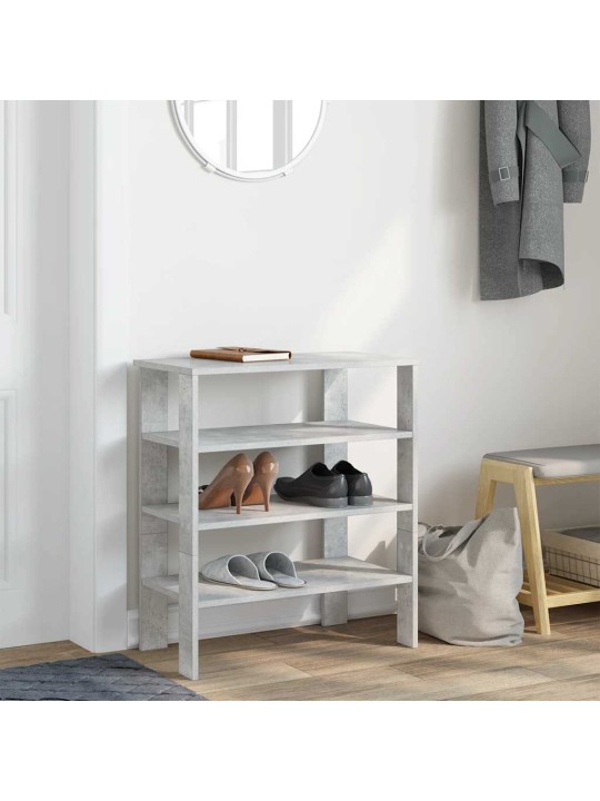 Botník betonově šedý 61x32x70 cm kompozitní dřevo