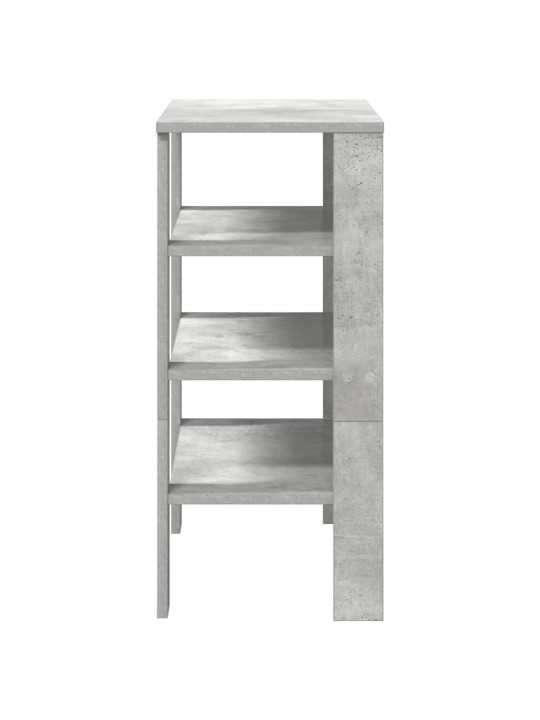 Botník betonově šedý 61x32x70 cm kompozitní dřevo