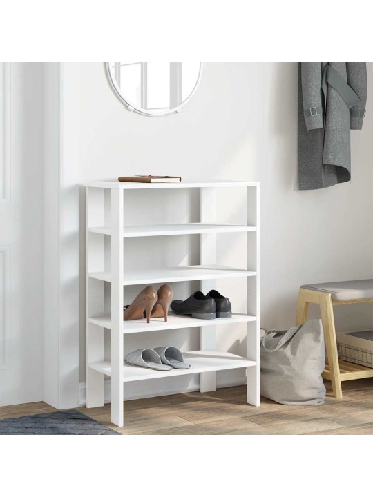 Botník bílý 61x32x87,5 cm kompozitní dřevo