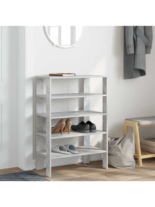 Botník betonově šedý 61x32x87,5 cm kompozitní dřevo
