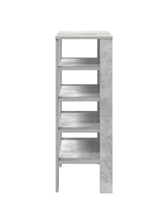 Botník betonově šedý 61x32x87,5 cm kompozitní dřevo