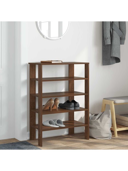 Botník hnědý dub 61x32x87,5 cm kompozitní dřevo