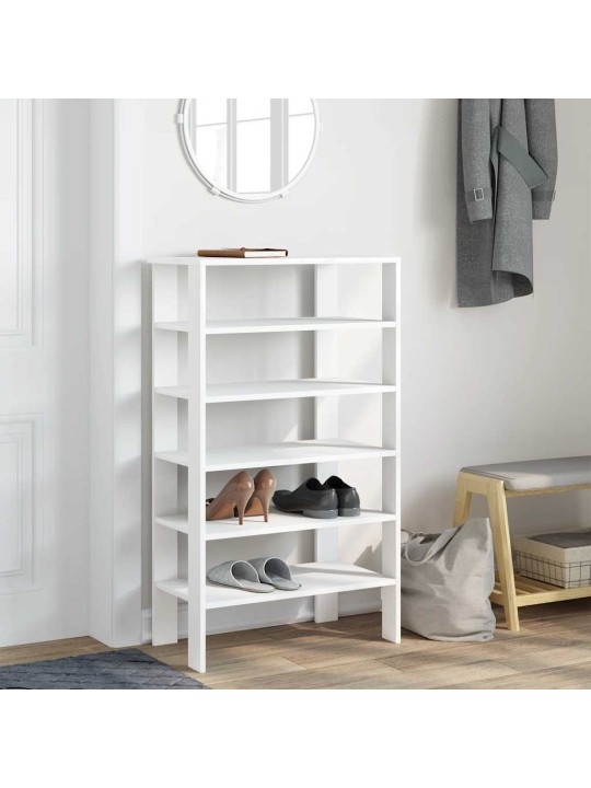 Botník bílý 61x32x105 cm kompozitní dřevo