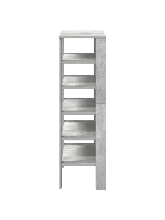 Botník betonově šedý 61x32x105 cm kompozitní dřevo