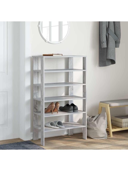 Botník šedý sonoma 61x32x105 cm kompozitní dřevo