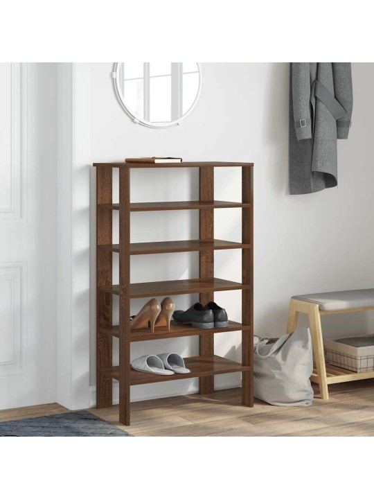 Botník hnědý dub 61x32x105 cm kompozitní dřevo