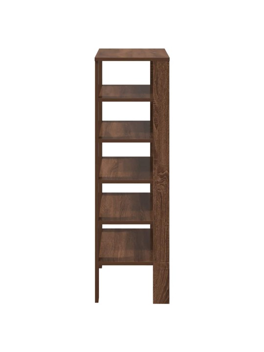 Botník hnědý dub 61x32x105 cm kompozitní dřevo