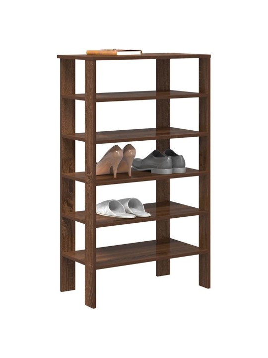 Botník hnědý dub 61x32x105 cm kompozitní dřevo
