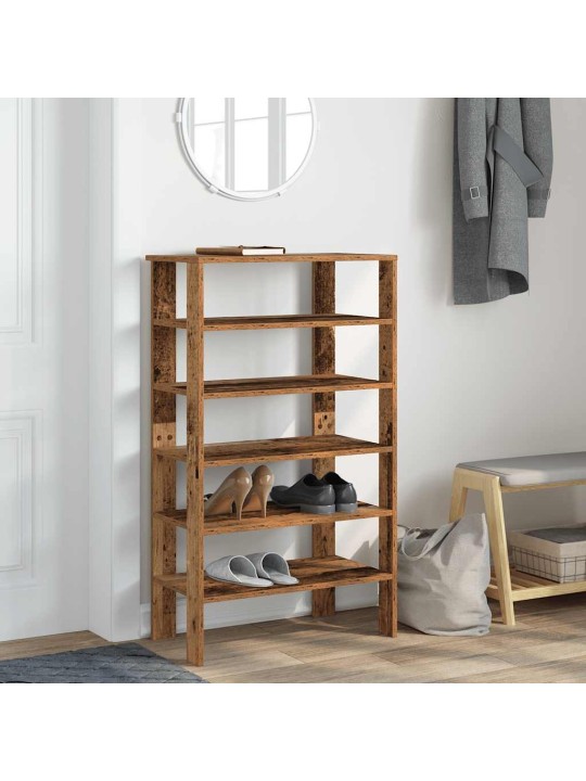 Botník old wood 61x32x105 kompozitní dřevo