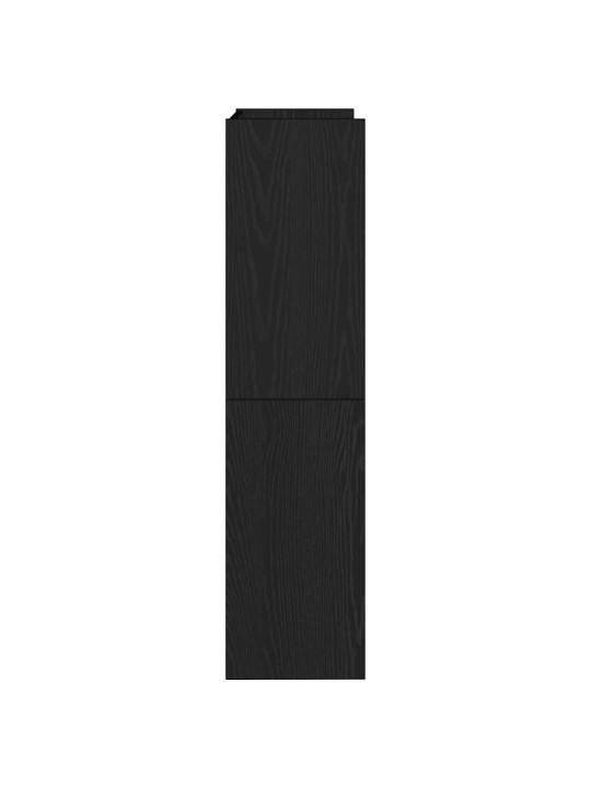 Botník černý 60x25x100 cm kompozitní dřevo