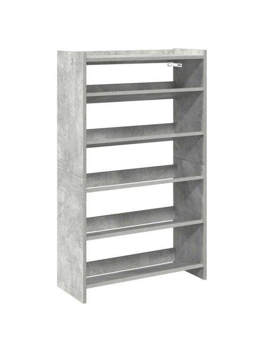 Botník betonově šedý 60x25x100 cm kompozitní dřevo