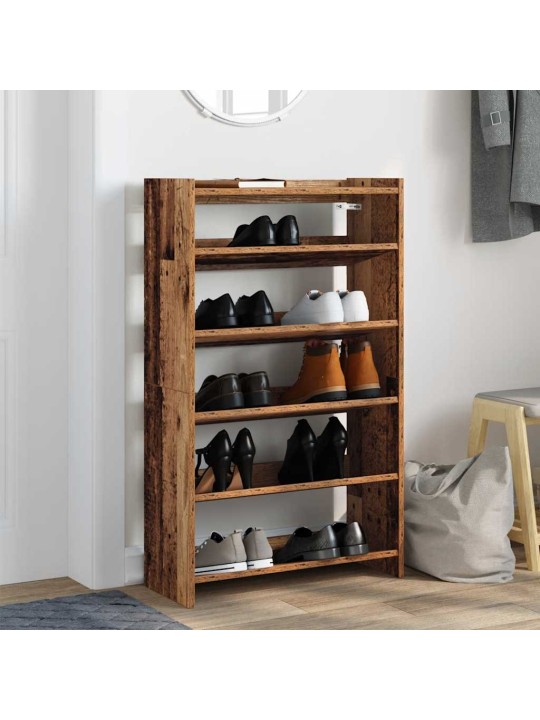 Botník old wood 60x25x100 kompozitní dřevo