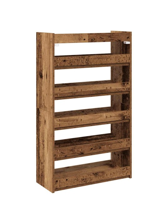 Botník old wood 60x25x100 kompozitní dřevo
