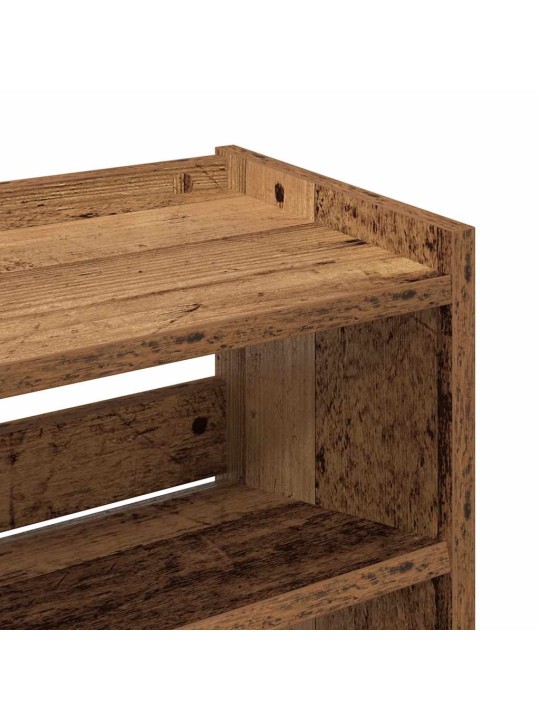 Botník old wood 60x25x100 kompozitní dřevo