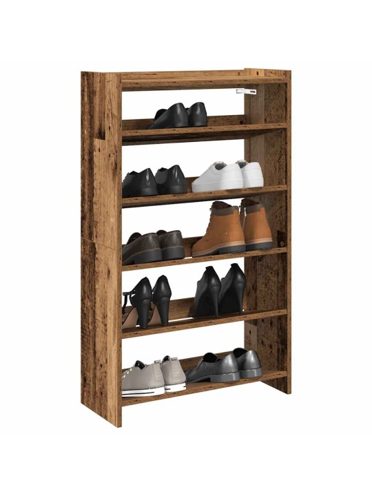 Botník old wood 60x25x100 kompozitní dřevo