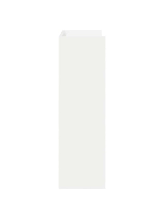 Botník bílý 60x25x81 cm kompozitní dřevo