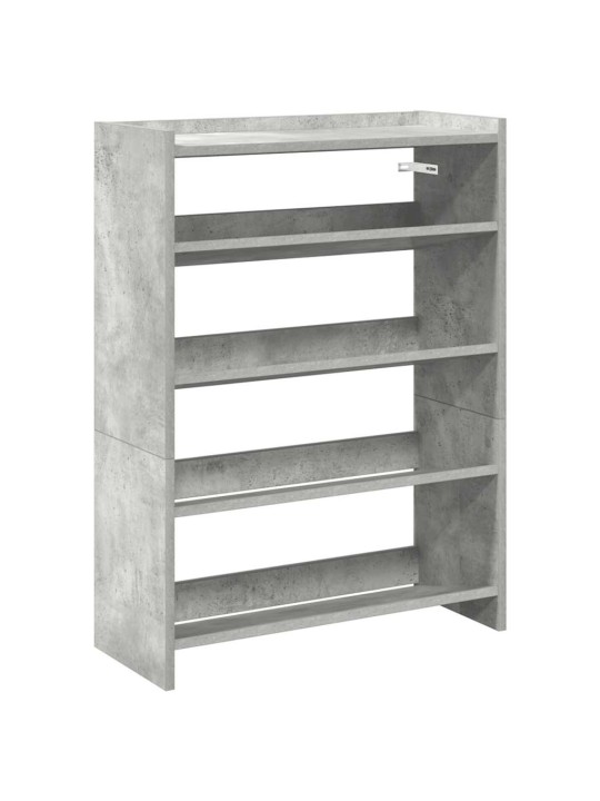 Botník betonově šedý 60x25x81 cm kompozitní dřevo