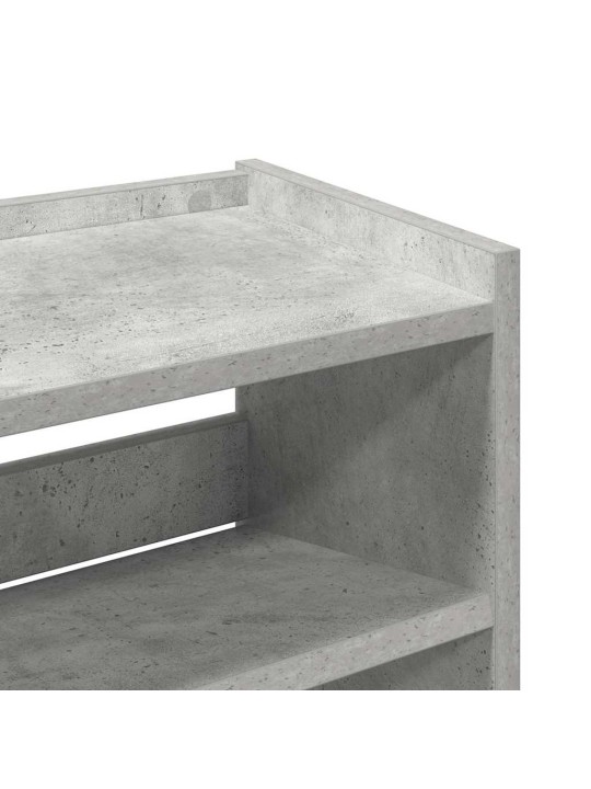 Botník betonově šedý 60x25x81 cm kompozitní dřevo
